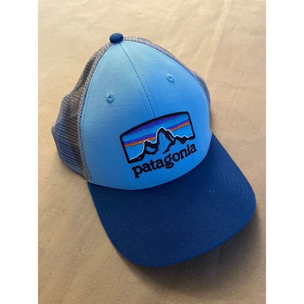 Patagonia Fitz Roy Horizons Trucker Hat Blue One Size Gorpcore Outdoors